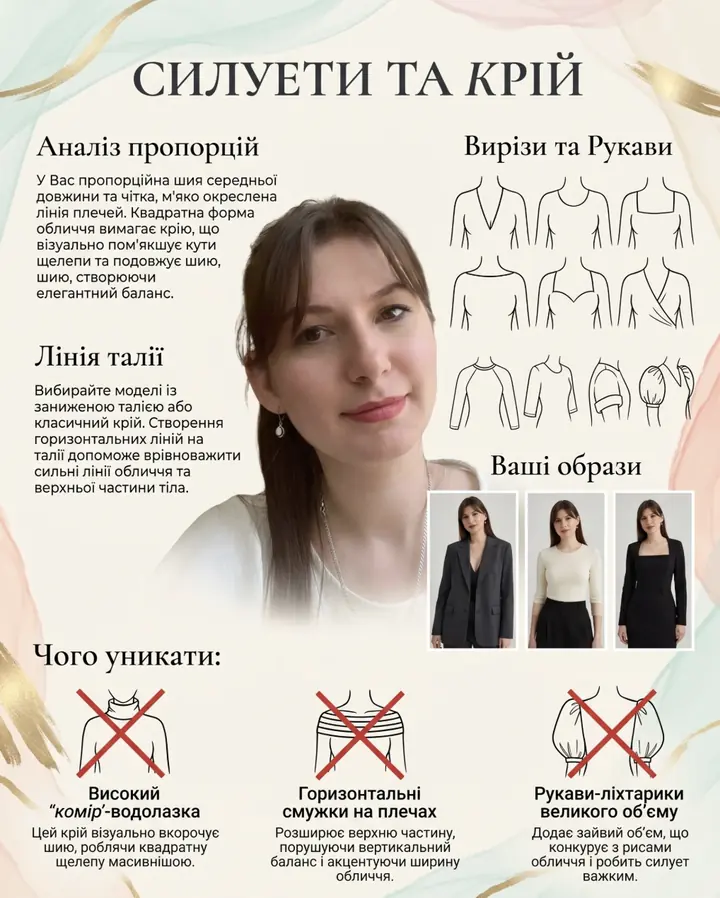 Силуети і крій: приклад результату